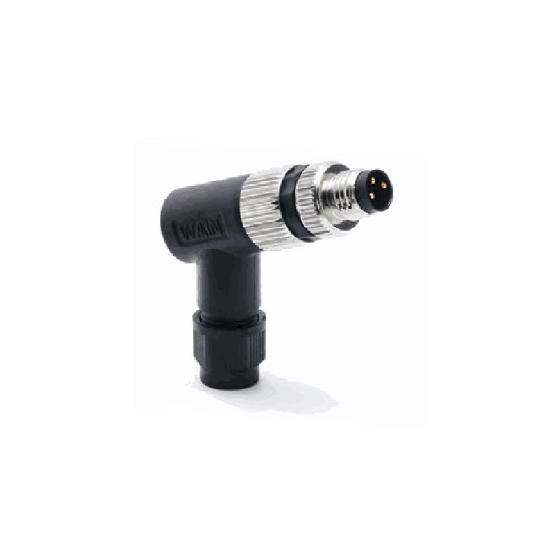 Connecteur mâle M8, 4 pol.,   IP67, 4A, non-blindé